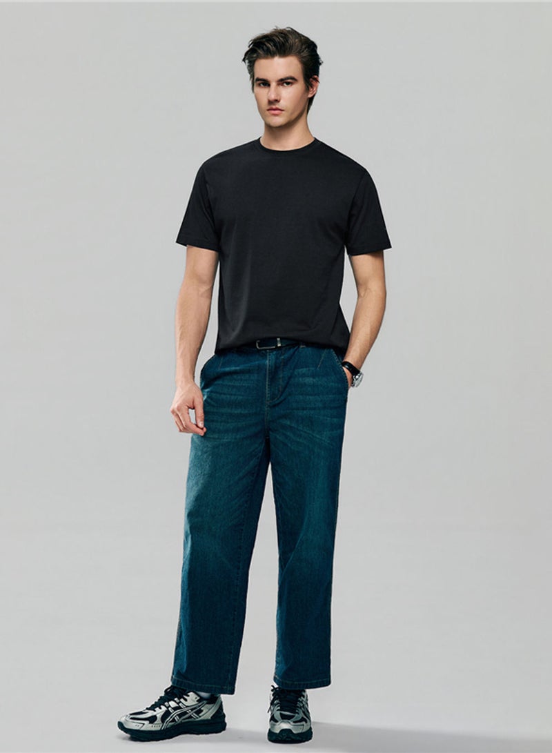 GIORDANO Men’s Slim Fit Cotton Crew Neck Tee - Image 2